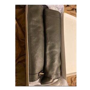 Givenchy Black Leather Heeled Shark-Lock Boots